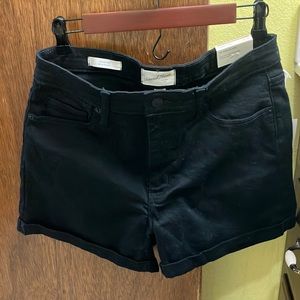 Universal Thread Black High Rise Midi Shorts